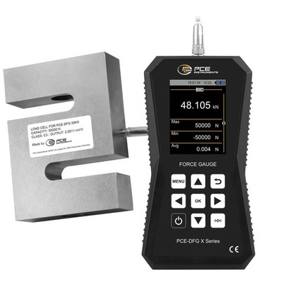 PCE Instruments Kraftmessger�t Dynamometer Messger�t 50 kN externer Sensor