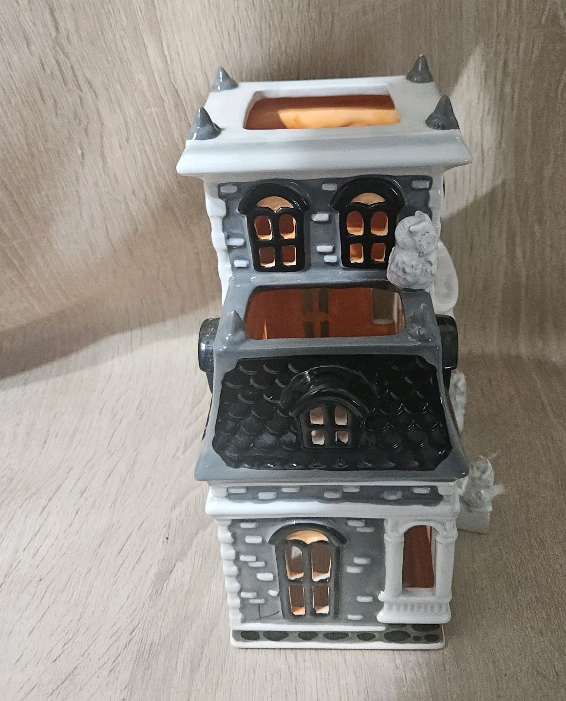 Bath & Body Works Haunted House Luminary Tea Light Candle Style Halloween Owls