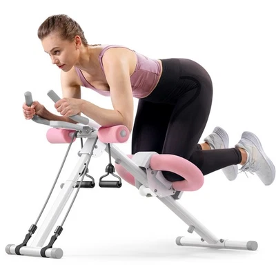 MERACH Bauchtrainer Bauchmuskeltrainer für Zuhause Trainingsgerät Ab Machine LCD