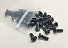 Cap Screw JGAS03016-40 Button Socket Head 10-32 x 1/2" (Pack of 40) Black Finish