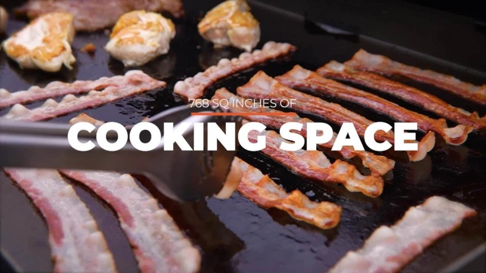 Plancha exterior Blackstone de 4 quemadores - Estación de cocina de 36" con cubierta Foto 3 de 4