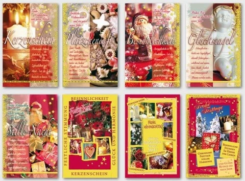 Weihnachtskarten, viele Motive,Glückwunschkarten mit Umschlag, Blitzversand - Bild 22 von 42