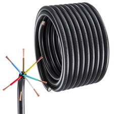7 Way Trailer Wire Harness Kit 50 Feet Heavy Duty 14 Gauge 7 Wire Trailer Cable 7 Way Trailer Wire Harness Kit 50 Feet Heavy Duty 14 Gauge 7 Wire Trailer Cable