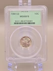 1941-D Mercury Dime 10c PCGS MS66FB - Old PCGS Holder