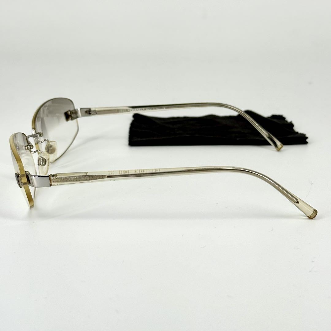 CHANEL サングラス 4067 CHANEL 4067 Vintage Rimless Sunglasses Coco Mark Silver