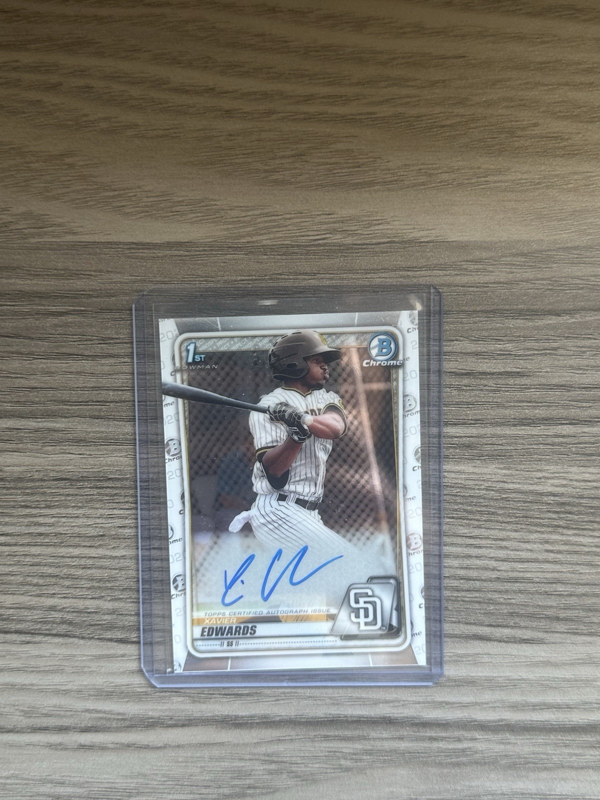 2020 Bowman Chrome Prospects Autographs Xavier Edwards #CPA-XE