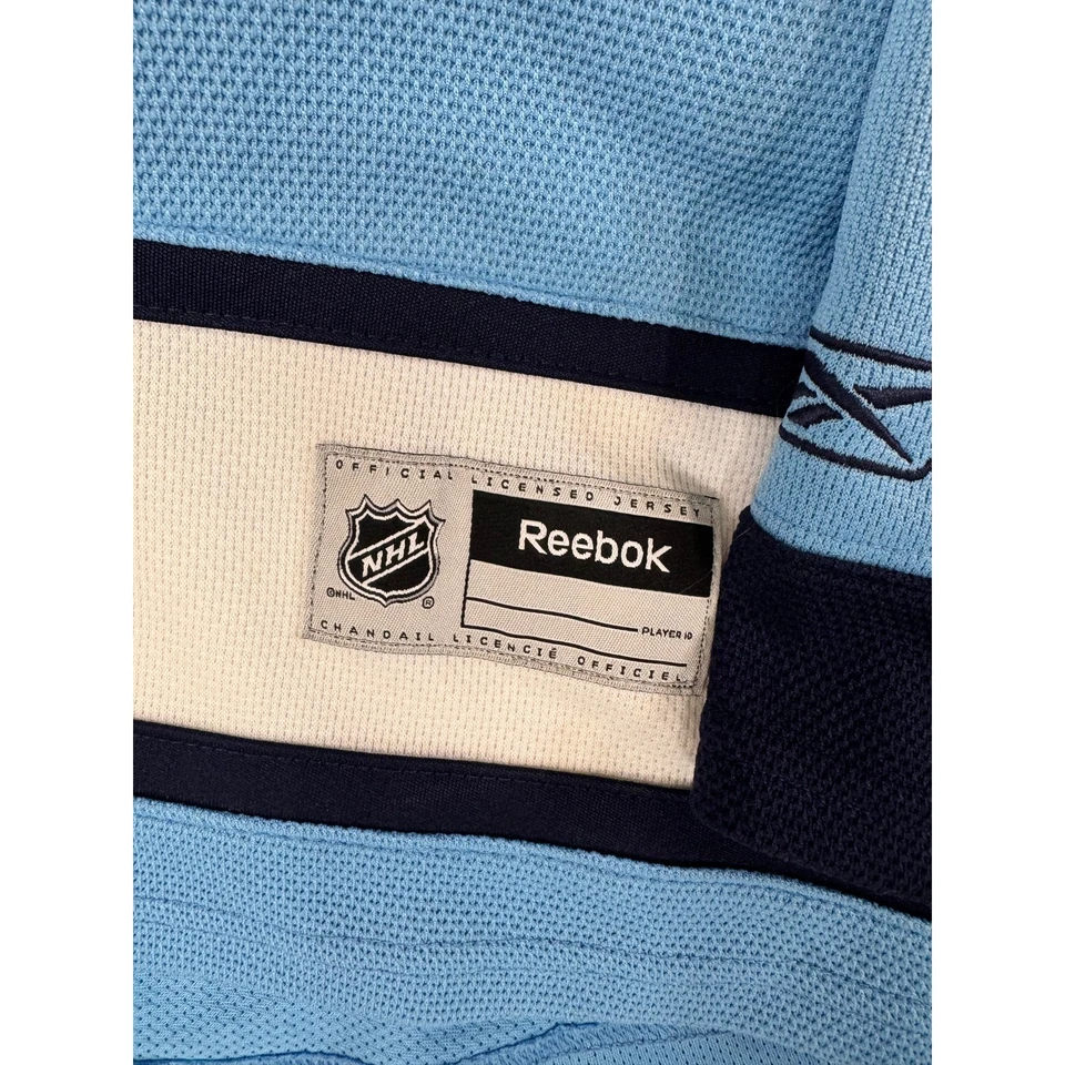 Camiseta deportiva Reebok Sidney Crosby Pittsburgh Penguins 2008 invierno NHL azul M para mujer’s Foto 4 de 4