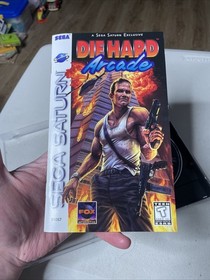 Die Hard Arcade (Sega Saturn 1997) CIB W/Manual, Reg Card