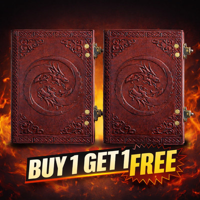 Vintage Leather Dragon Diary 5x7 Handmade Brown Journal,200Blank Page|B1 G1 Free