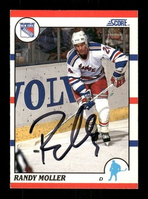 1990-91 Score 45 Randy Moller signed auto autograph  MZ BXCP57