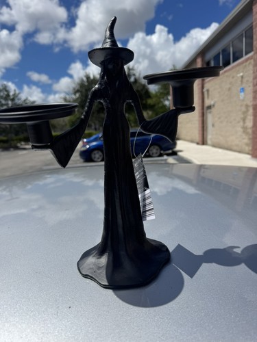 The Halloween Collection Candelabra (Halloween), Black Witch