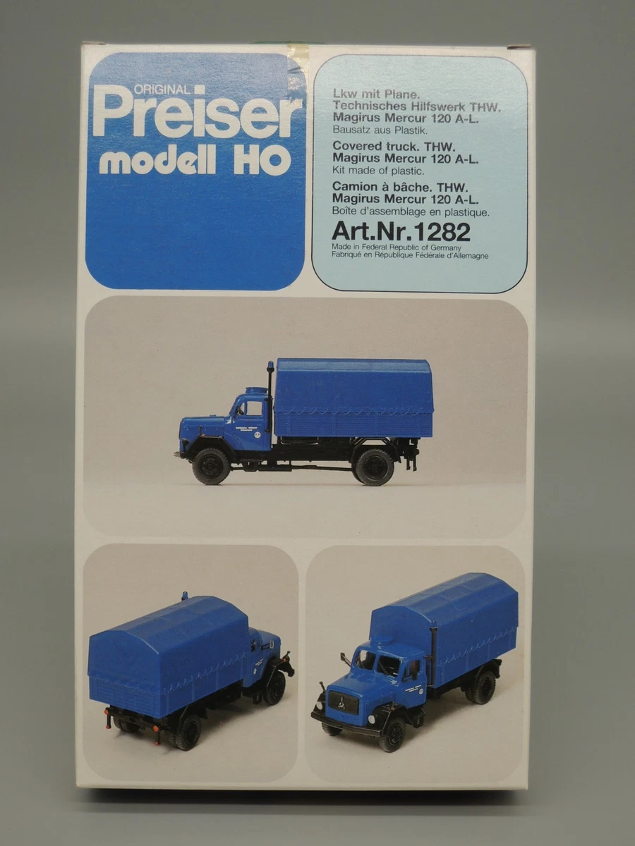 Preiser 31246 MB LAF 1113 B/42 Schlauwagen Feuerwehr im Maßstab 1:87 H0