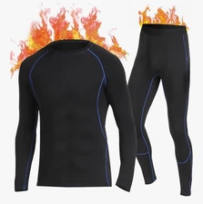 SIMIYA Thermal Underwear Mens Quick Dry Base Layer for Men. Thermal Long Johns