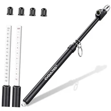 Heavy Duty Tire Pressure Gauge, Straight-On Dual Head Air Pressure Gauge Range 