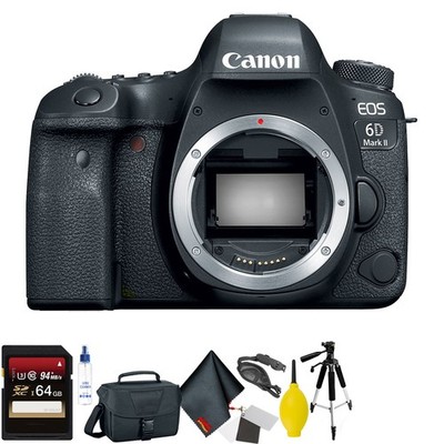 Canon EOS 6D Mark II DSLR Camera Body Only + 64GB Memory Card Bundle069