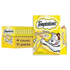 Temptations Creamy Puree Squeezable Lickable Wet Cat Treats with Chicken, 0.4...