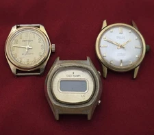 Watchmaker's Estate Old Vintage Retro Men's Wristwatches - Medco, Zetron, Sensor