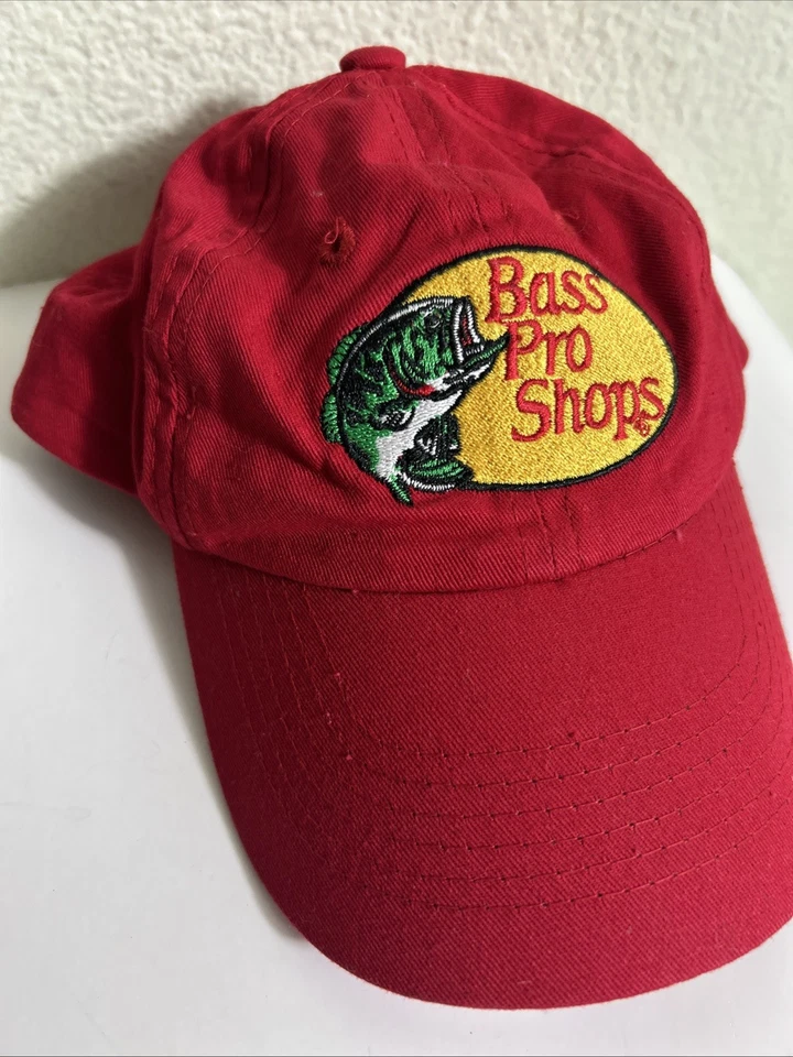 Gorra Bass Pro Shops para niños pequeños SnapBack roja ajustable Foto 2 de 4
