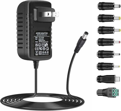 Universal AC Adapter 15V 1A Power Supply 15W AC110V to DC15V DC15V, 