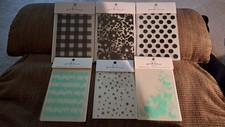 Six Park Lane Embossing Scrapbooking Folders Brand New