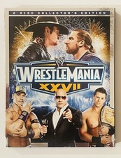 WWE Wrestlemania XXVII Blu-ray 2-Disc Set Undertaker Triple H John Cena Austin