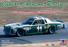 Salvinos JR Models JJMC1981R Junior Johnson Racing 1981 Monte Carlo model kit