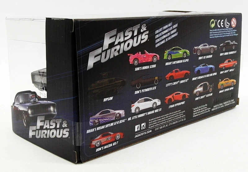 Jada 1/24 Scale - Fast & Furious Dom's Dodge Charger R/T - Matt Black - Imagen 2 de 2