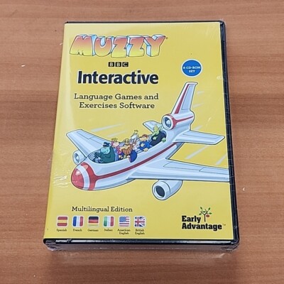 Muzzy Interactive 8 CD-ROM Set BBC Language Games Multilingual Edition Software