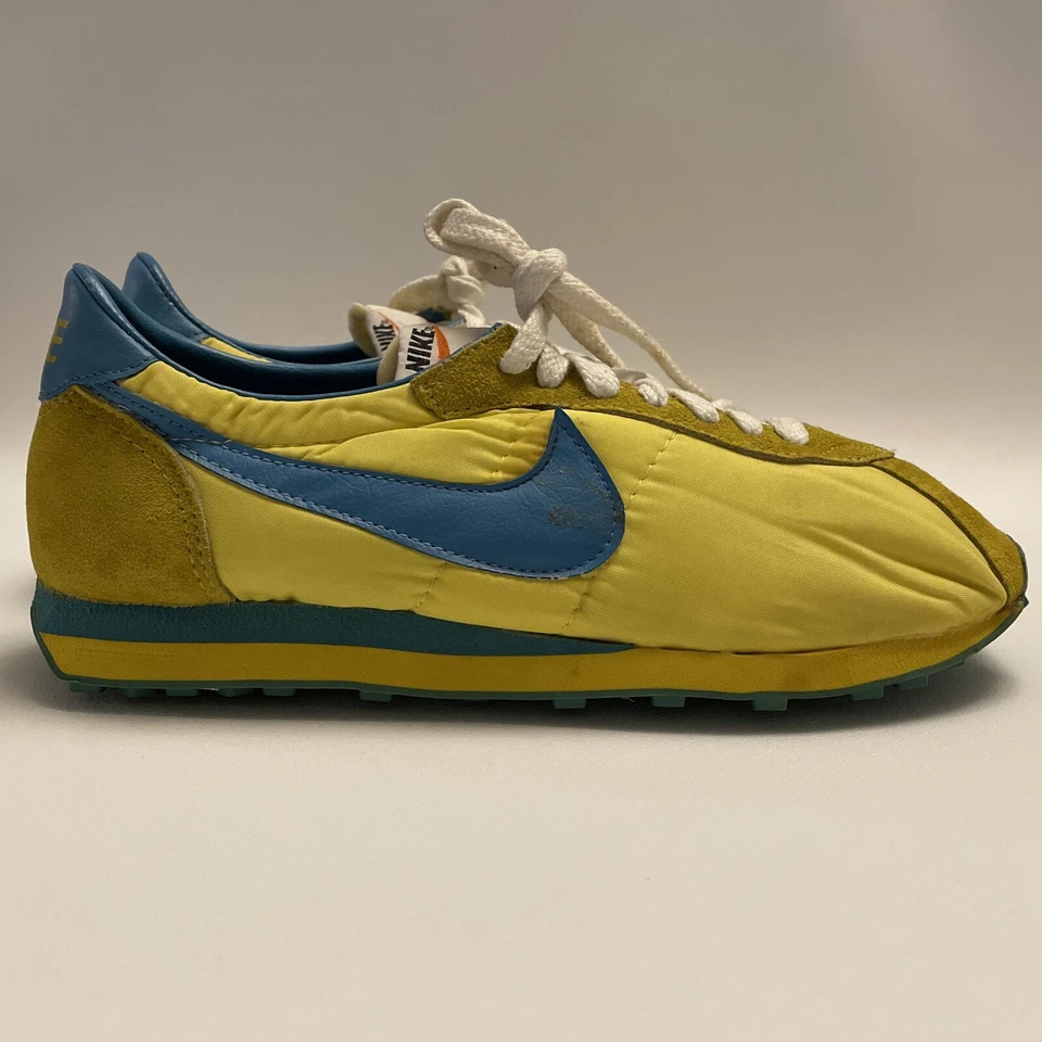 Vintage 70s Nike Waffle Racer Yellow Sneakers Shoes Women’s Size 9.5 - Image 4 of 4
