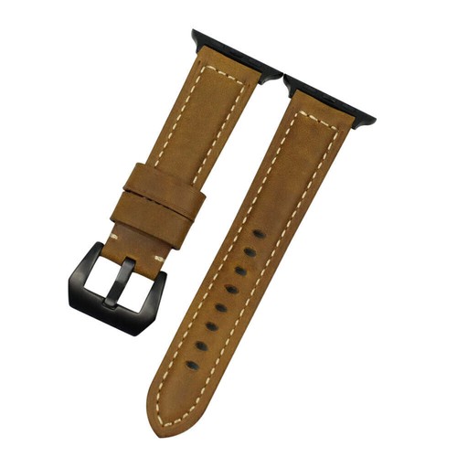 Cinturino da polso vintage in vera pelle per Apple Watch serie 9/8/7/6/5/4/3 SE - Foto 20 di 28