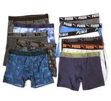 NEW 5 Pack PUMA Mens Quick Dry Active Sport Boxer Brief  M-XL
