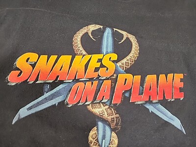Vintage 2006 Snakes On A Plane Movie Promo Tshirt XL Officially 