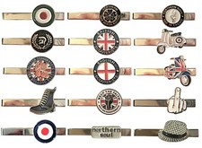 MODS Scooters SKA Northern Soul Union Flag British English Scooterist Tie Clips