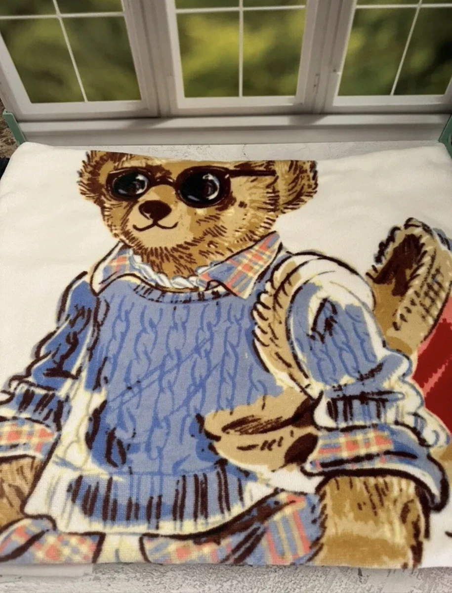 Ralph lauren teddy bear 2025 beach towel