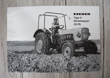 Eicher depliant originale per trattori Tiger II HS trattore 35cv