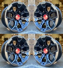 17x9 Matte Black Wheels For Lifted Toyota 4runner Tacoma Fj 17 6x139 Et-12 Set
