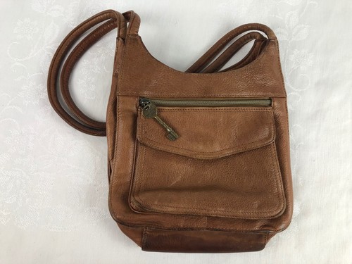 Fossil 75082. Brown Leather Shoulder 