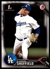 2016 Bowman Draft Picks & Prospects Jordan Sheffield Los Angeles Dodgers #BD-97
