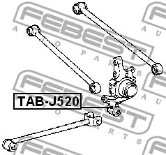 LAGERUNG, LENKER FÜR LEXUS TOYOTA FEBEST TAB-J520 - Bild 3 von 7