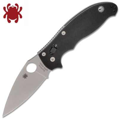 Spyderco Manix 2 CPM-S30V Stonewashed Plain Blade Black G10