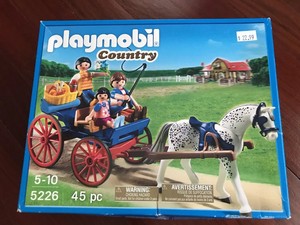 playmobil transporte caballos
