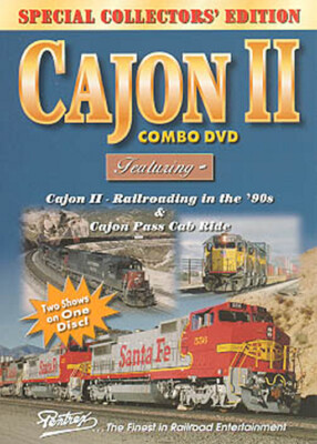 Cajon II Combo DVD Pentrex pass Cab Ride Southern Pacific SP West Colton Phelan