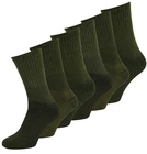 Hiking Cotton Blend Work Socks Military  Army Olive