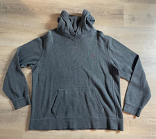 Vintage Y2K Polo Ralph Lauren Zip Up Hoodie Gray Logo Men s Large Semi Oversized