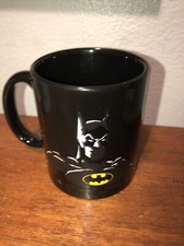 Batman Dark Knight Logo Coffee Mug Paladone DC Comics Black  White Rare Black