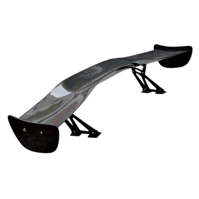 57'' JDM Carbon Fiber Gt Style Black Trunk Spoiler Wings Adjustable