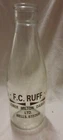 Vintage Milk Bottle. F C Ruff Wells.
