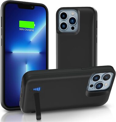 Battery Case for iPhone 13 Pro Max/12 Pro Max Charging Cover Portable Extended