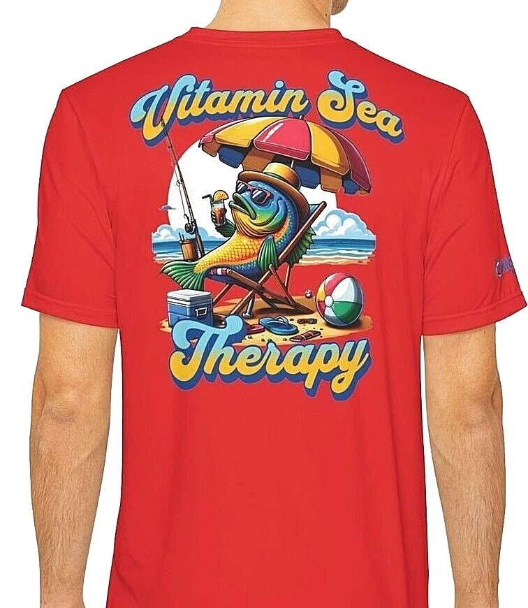 Lightweight Moisture Wicking Short Sleeve Fishing T-Shirt By Kick Fin Sportswear