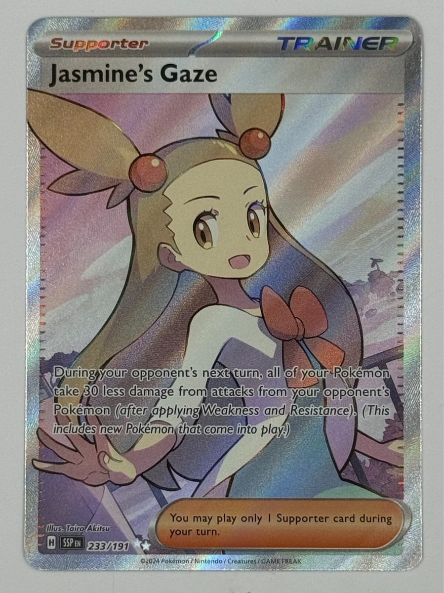 Pokemon TCG Jasmines Gaze 233/191 Surging Sparks Full Art Secret